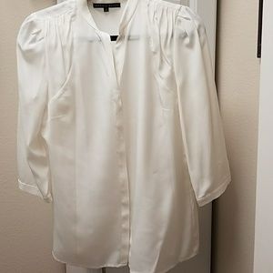 Off white silk blouse,  brand new size M